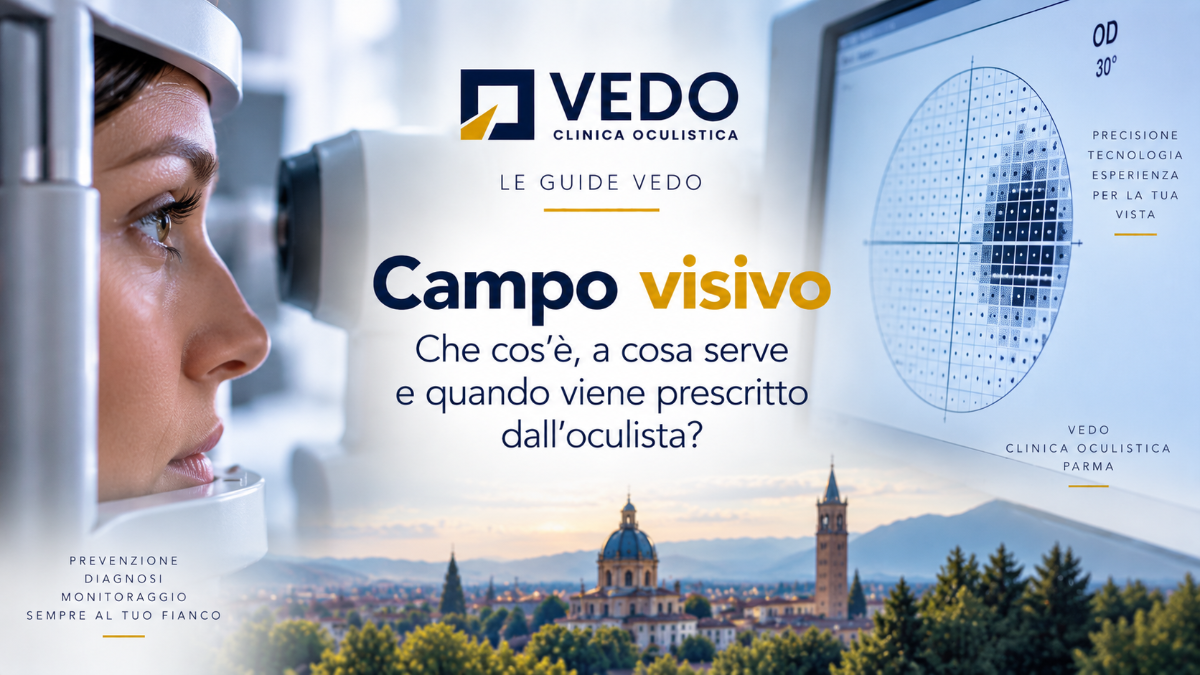 Campo visivo: scopri che cos’è, come si svolge, a cosa serve e quando viene prescritto dall’oculista. La guida di VEDO Clinica Oculistica Parma | Oculisti VEDO Clinic Clinica Oculistica a Parma Eurotorri