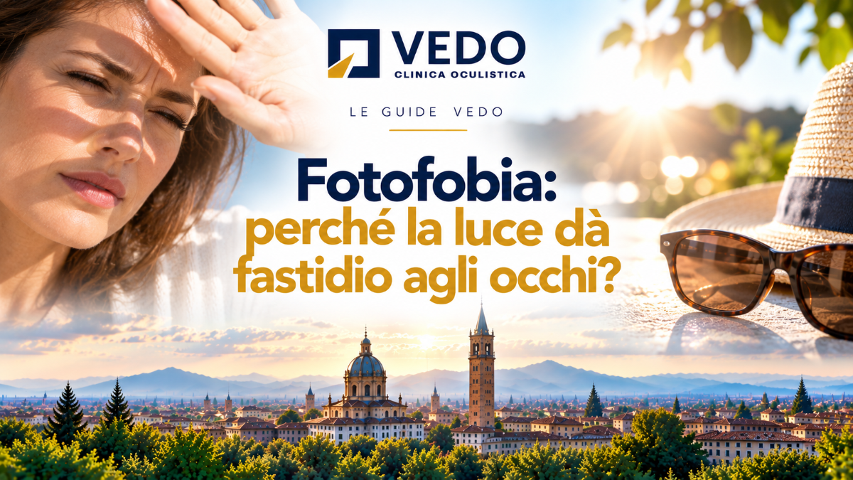 Fotofobia: scopri perché la luce può dare fastidio agli occhi, quali sono le possibili cause e quando è consigliata una visita oculistica. VEDO Parma. | Oculisti VEDO Clinic Clinica Oculistica a Parma Eurotorri